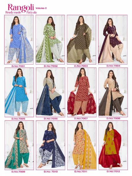 Rangoli Patiyala Vol 3 Readymade Salwar Suit Catalog